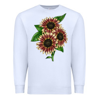White strawberry blonde sunflower Premium Sweatshirt - LillyAllenDesigns