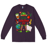 Plum im the teacher elf Long Sleeve Tee - FaDigitalArtStudio