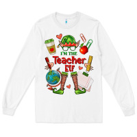 White im the teacher elf Long Sleeve Tee - FaDigitalArtStudio