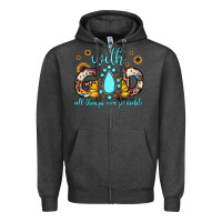 Charcoal Heather with god all things are possible matthew 19 26 Zipper Hoodie - JahusDesignShop