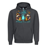 Smoke with god all things are possible matthew 19 26 Zipper Hoodie - JahusDesignShop