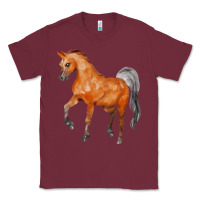 Burgundy horse Classic Tee - FaDigitalArtStudio