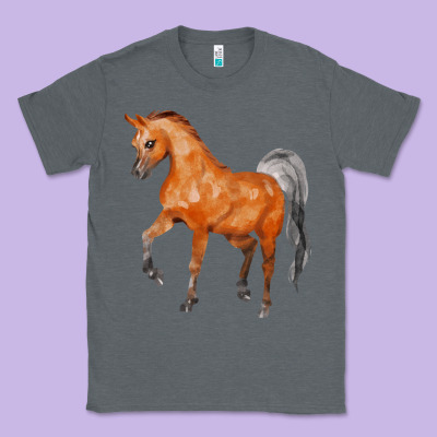 Horse Classic Tee Designed By Fadigitalartstudio