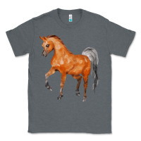 Charcoal Heather horse Classic Tee - FaDigitalArtStudio