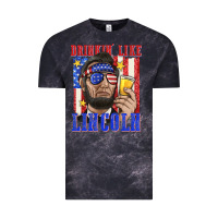 Cloud Black drinking like lincoln Vintage Tee - texasbilliewilder