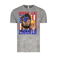 Cloud Rock drinking like lincoln Vintage Tee - texasbilliewilder