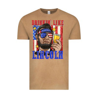 Vintage Camel drinking like lincoln Vintage Tee - texasbilliewilder