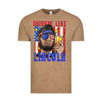 Vintage Coffee drinking like lincoln Vintage Tee - texasbilliewilder