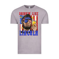 Vintage Zinc drinking like lincoln Vintage Tee - texasbilliewilder