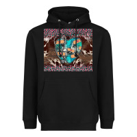 Black western nurse stethoscope pink leopard Heavyweight Hoodie - BarkalooDesign