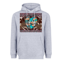 Heather Grey western nurse stethoscope pink leopard Heavyweight Hoodie - BarkalooDesign
