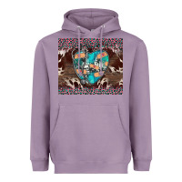 Lavender western nurse stethoscope pink leopard Heavyweight Hoodie - BarkalooDesign