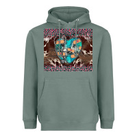 Sage western nurse stethoscope pink leopard Heavyweight Hoodie - BarkalooDesign