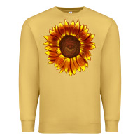 Antique Gold tiger eyes sunflower Premium Sweatshirt - LillyAllenDesigns