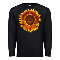 Black tiger eyes sunflower Premium Sweatshirt - LillyAllenDesigns
