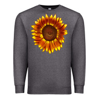 Charcoal Heather tiger eyes sunflower Premium Sweatshirt - LillyAllenDesigns
