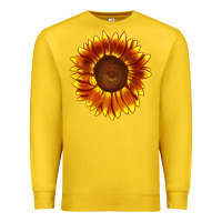 Lemon tiger eyes sunflower Premium Sweatshirt - LillyAllenDesigns