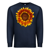 Navy tiger eyes sunflower Premium Sweatshirt - LillyAllenDesigns