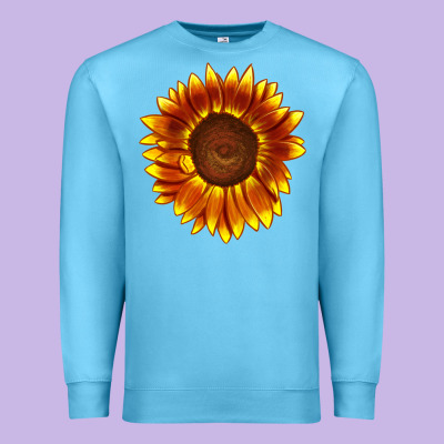Tiger Eyes Sunflower Premium Sweatshirt Designed By Lillyallendesigns