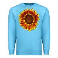 Ocean Blue tiger eyes sunflower Premium Sweatshirt - LillyAllenDesigns