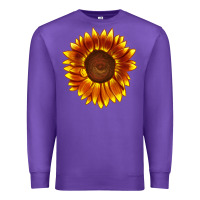 Purple tiger eyes sunflower Premium Sweatshirt - LillyAllenDesigns