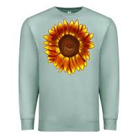 Seafoam tiger eyes sunflower Premium Sweatshirt - LillyAllenDesigns