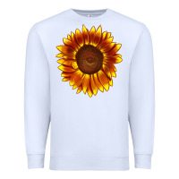 White tiger eyes sunflower Premium Sweatshirt - LillyAllenDesigns