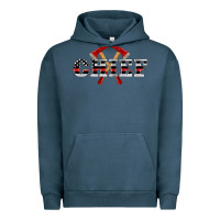 Pigment Midnight Navy firefighter chief Urban Hoodie - Artiststas