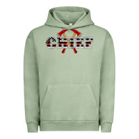 Pigment Oil Green firefighter chief Urban Hoodie - Artiststas