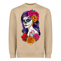 Mushroom sugar skull girl Heavyweight Sweatshirt - RanaPortraitStore