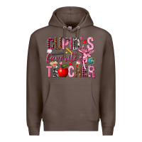 Coffee cupids favorite teacher Premium Hoodie - NancyCooperArtShop