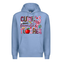 Colony Blue cupids favorite teacher Premium Hoodie - NancyCooperArtShop