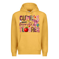 Mustard cupids favorite teacher Premium Hoodie - NancyCooperArtShop