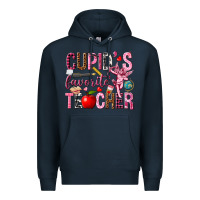 Navy cupids favorite teacher Premium Hoodie - NancyCooperArtShop