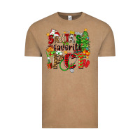 Vintage Coffee santa's favorite pct Vintage Tee - Zillion Design Studio