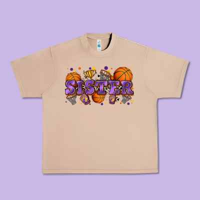 Sister Basketball Urban Heavy Tee Designed By Zillion Design Studio