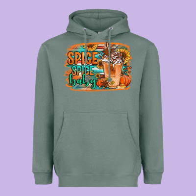 Spice Spice Baby Pumpkin Spice Latte Heavyweight Hoodie Designed By Jasminsmagicworld