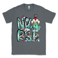 Charcoal Heather nurse Classic Tee - RacoonDesign