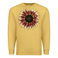 Antique Gold strawberry blonde sunflower Premium Sweatshirt - LillyAllenDesigns
