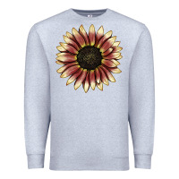 Heather Grey strawberry blonde sunflower Premium Sweatshirt - LillyAllenDesigns