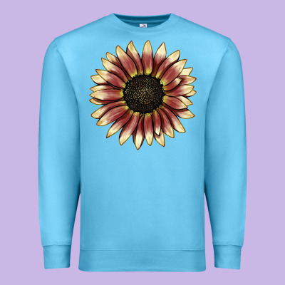 Strawberry Blonde Sunflower Premium Sweatshirt Designed By Lillyallendesigns