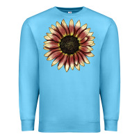 Ocean Blue strawberry blonde sunflower Premium Sweatshirt - LillyAllenDesigns