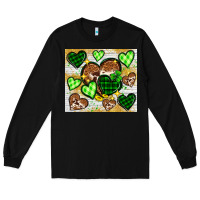 Black St. Patrick's Day hearts tumbler Long Sleeve Tee - Neo Western