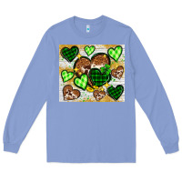Colony Blue St. Patrick's Day hearts tumbler Long Sleeve Tee - Neo Western