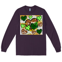 Plum St. Patrick's Day hearts tumbler Long Sleeve Tee - Neo Western