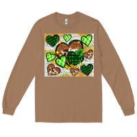 St. Patrick's Day Hearts Tumbler Long Sleeve Tee | Teevron