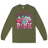 Army Green in october we wear pink Long Sleeve Tee - AdoDesignShop