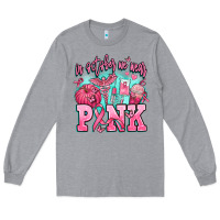Heather Grey in october we wear pink Long Sleeve Tee - AdoDesignShop