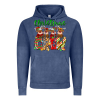 Vintage Denim christmas crew  deer Vintage Hoodie - MaliasSmallBusiness