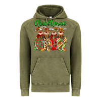 Vintage Olive christmas crew  deer Vintage Hoodie - MaliasSmallBusiness